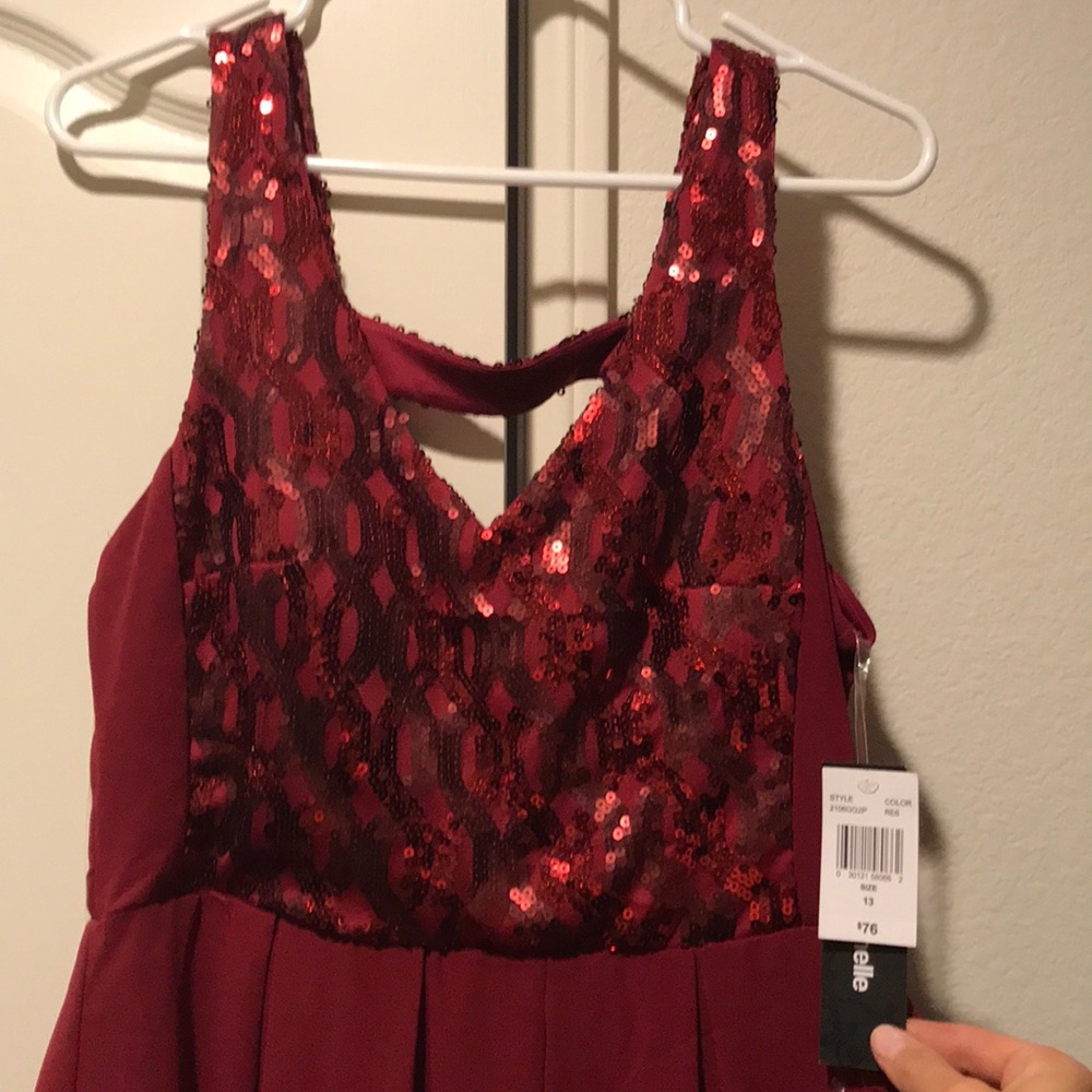 Sequined dress (red)